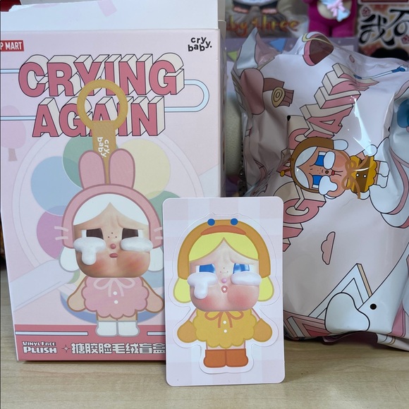 Pop Mart Cry Baby Crying Again Plush Keychain - Duck You - Picture 1 of 4